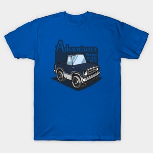Dark Blue Adventurer (White-Based) - 1972 T-Shirt